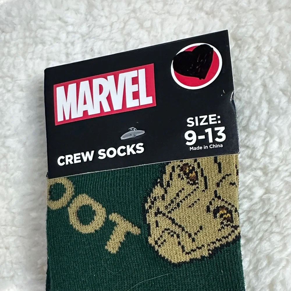 Marvel Groot Green Crew‎ Socks